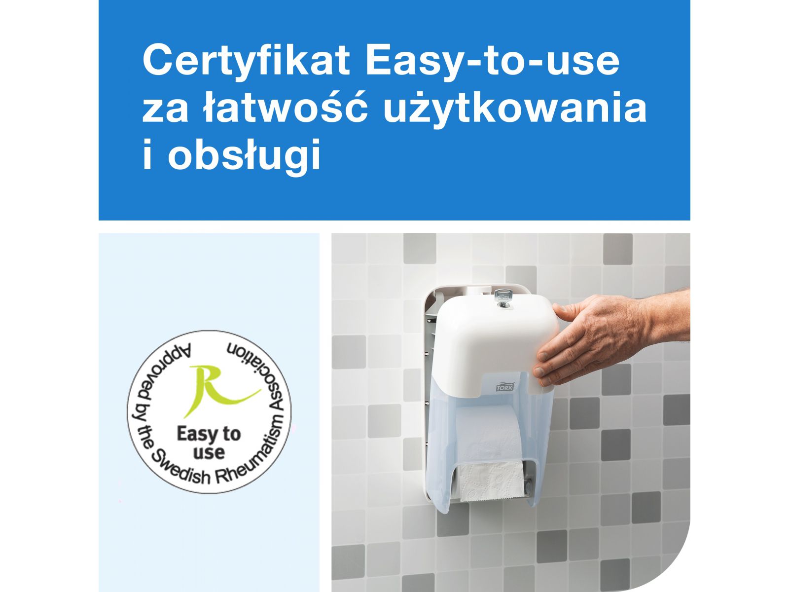 Dozownik papieru toaletowego Tork 558041 OptiServe T7 Biały 2 rolki